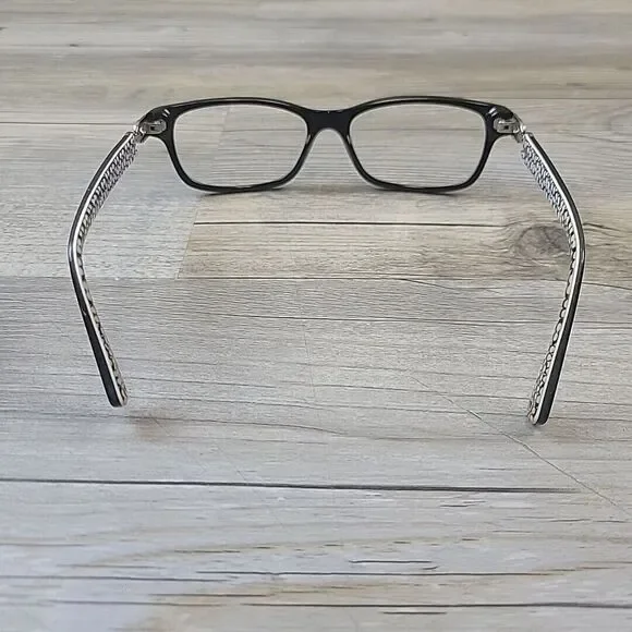 Coach HC 6052 5214 Fannie Black White Sig C Eyeglasses FRAMES ONLY 52-16-135 - Picture 12 of 12